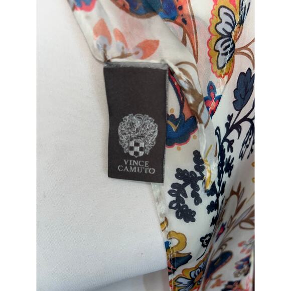 Vince Camuto Colorful Floral Oblong Scarf - Picture 3 of 5